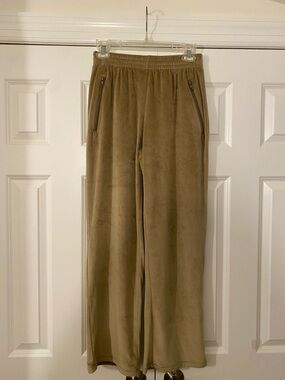 SKIMS Velour Wide Leg Pant Honey size Small
